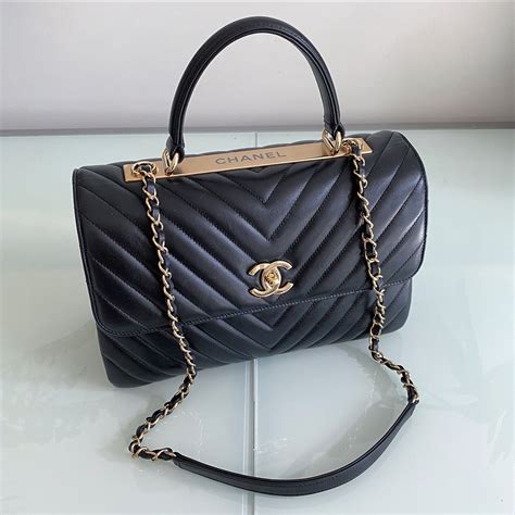 chanel trendy cc shoulder bag|chanel flap with top handle.